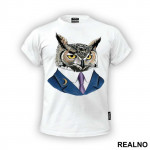 Owl In A Suit - Životinje - Majica
