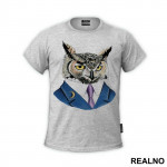 Owl In A Suit - Životinje - Majica