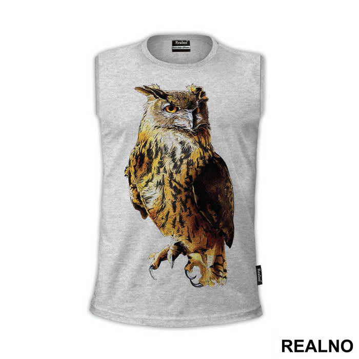 Yellow Owl - Životinje - Majica
