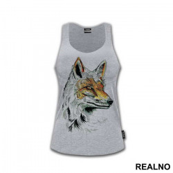 Fox Portrait Illustration - Životinje - Majica