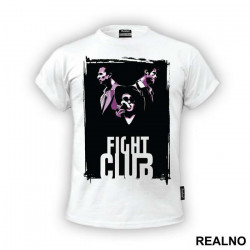Jack, Tyler And Marla - Black Background - Fight Club - Majica