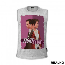 Drawing - Pink Background - Fight Club - Majica