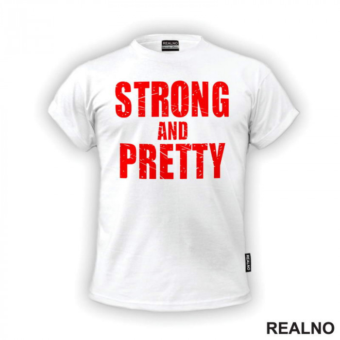 Strong And Pretty - Red - Trening - Majica