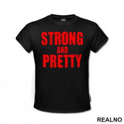 Strong And Pretty - Red - Trening - Majica Strong And Pretty - Red - Trening - Majica