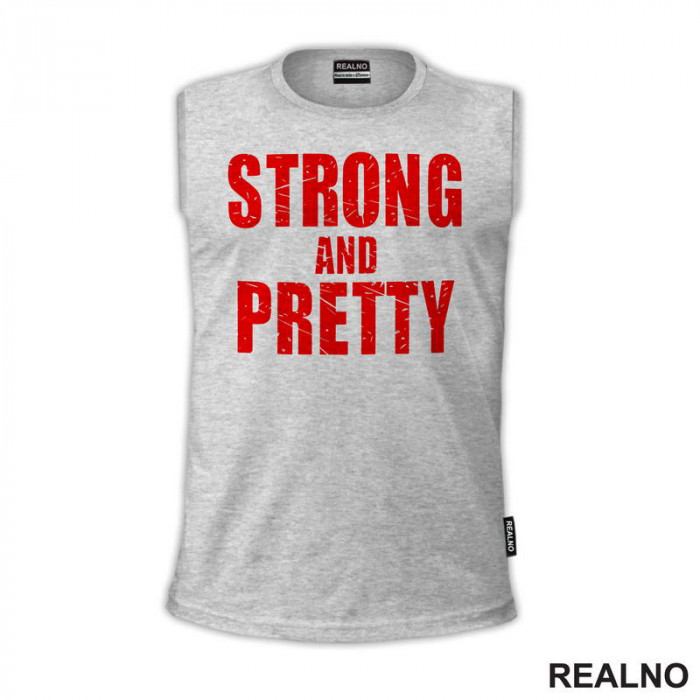 Strong And Pretty - Red - Trening - Majica