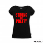 Strong And Pretty - Red - Trening - Majica