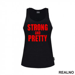 Strong And Pretty - Red - Trening - Majica Strong And Pretty - Red - Trening - Majica