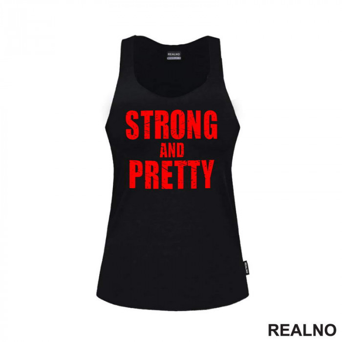 Strong And Pretty - Red - Trening - Majica