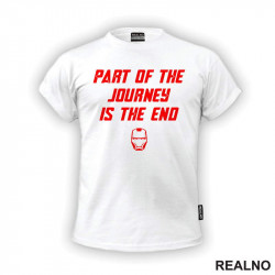 Part Of The Journey Is The End - Red - Iron Man - Avengers - Majica Part Of The Journey Is The End - Red - Iron Man - Avengers - Majica