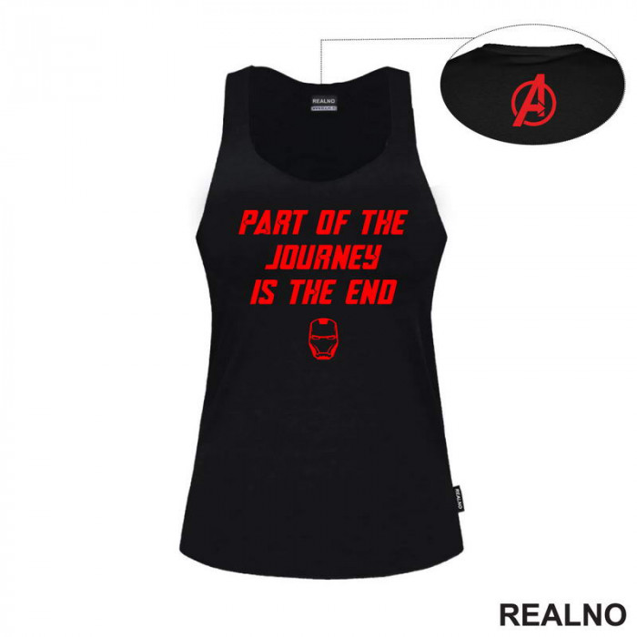 Part Of The Journey Is The End - Red - Iron Man - Avengers - Majica
