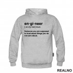 En - gi - neer  Someone You Are Supposed To Trust About Things You Do Not Care About - Engineer - Duks