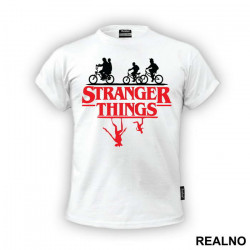 Red Logo - The Upside Down - Stranger Things - Majica Red Logo - The Upside Down - Stranger Things - Majica