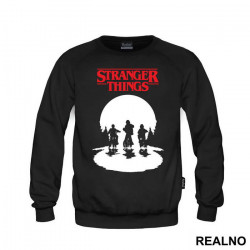 Mike, Dustin And Lucas - Red Logo - Stranger Things - Duks