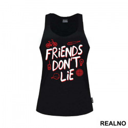 Friends Don't Lie - Red Outline - Stranger Things - Majica