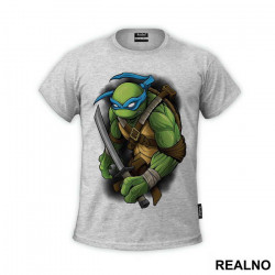 Leo - Black - Nindža Kornjače - Majica