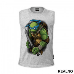 Leo - Black - Nindža Kornjače - Majica