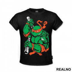 Mike - Green Drawing - Nindža Kornjače - Majica