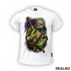 Donatelo - Backgound - Nindža Kornjače - Majica