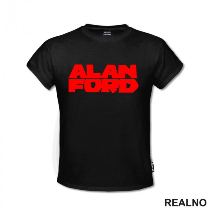 OUTLET - Crna muška majica veličine 3XL - Alan Ford