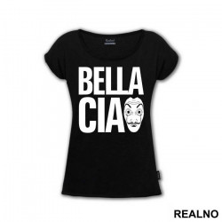 OUTLET - Crna ženska majica veličine XL - La casa de Papel