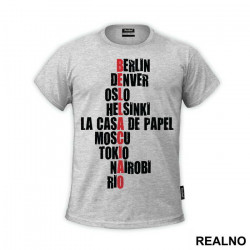 Bella Ciao - Names - La Casa de Papel - Money Heist - Majica