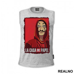 Mask And Logo Frame - La Casa de Papel - Money Heist - Majica