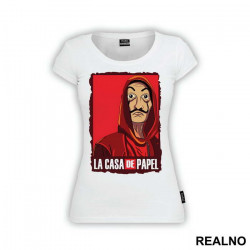 Mask And Logo Frame - La Casa de Papel - Money Heist - Majica