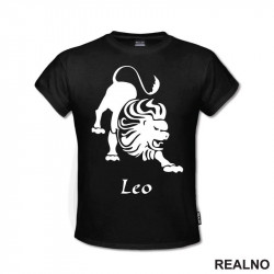 Lav - Leo - Silhouette - Horoskop - Majica