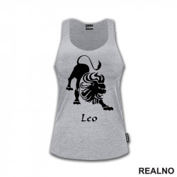 Lav - Leo - Silhouette - Horoskop - Majica