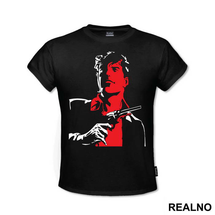 Red And White Outline - Dylan Dog - Majica