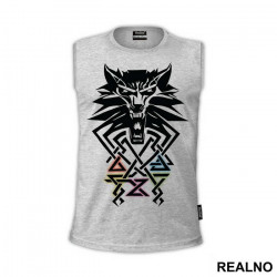 The Wolf And Symbols - The Witcher - Majica