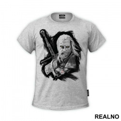 Black Drawing - Geralt of Rivia - The Witcher - Majica