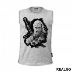 Black Drawing - Geralt of Rivia - The Witcher - Majica