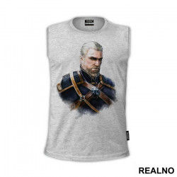 Geralt - Colors - Portrait - The Witcher - Majica