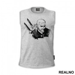 Pencil Drawing - Geralt of Rivia - The Witcher - Majica