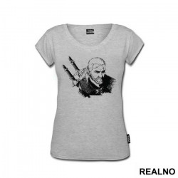 Pencil Drawing - Geralt of Rivia - The Witcher - Majica