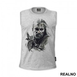 Pencil Portrait - Geralt of Rivia - The Witcher - Majica