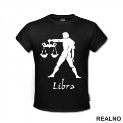 Vaga - Libra - Silhouette - Horoskop - Majica