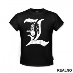 L Inside His Logo - Death Note - Majica