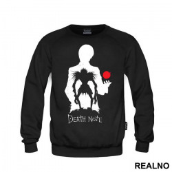 Light and Ryuk Silhouette With and Apple - Death Note - Duks