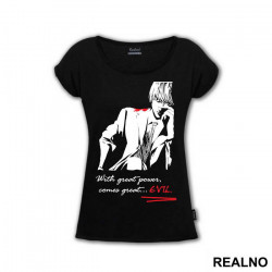 With Great Power Comes Great Evil - Death Note - Majica With Great Power Comes Great Evil - Death Note - Majica