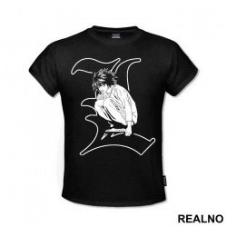 L Infront of His logo - Death Note - Majica