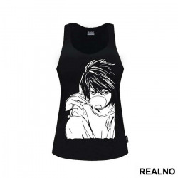 L Dringking Tea - Death Note - Majica