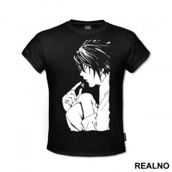 L Eating Sweets - Death Note - Majica