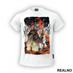 Geralt Fire and Swords - The Witcher - Majica