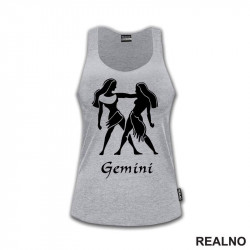 Blizanci - Gemini - Silhouette - Horoskop - Majica
