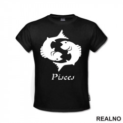 Ribe - Pisces - Silhouette - Horoskop - Majica