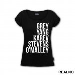 Grey Yang Karev Stevens O'Malley - Grey's Anatomy - Majica
