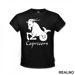 Jarac - Capricorn - Silhouette - Horoskop - Majica