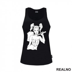 Line Drawing With Hammer - Harley Quinn - Majica